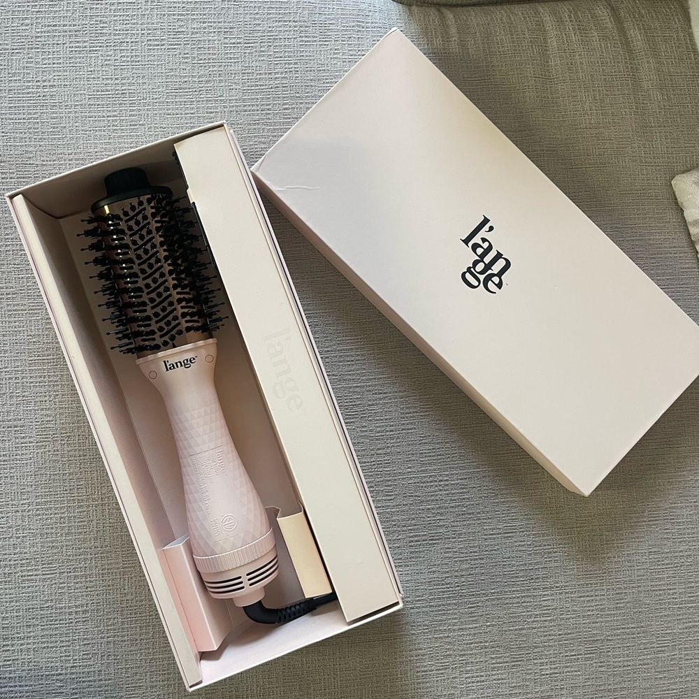 l'ange Pink Hot Air Brush - 2 in 1 Titanium Hot Brush Dryer